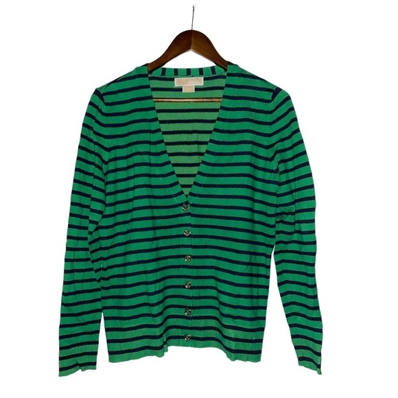 Michael Michael‎ Kors Knit Cardigan Academia Preppy School Office Work Women M - Picture 1 of 7